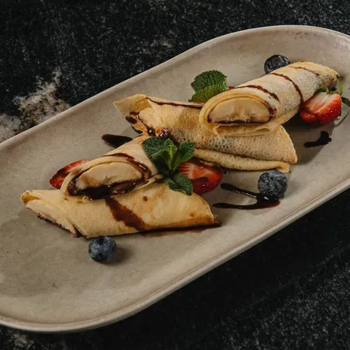 Clătite cu banană și ciocolată